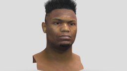 Zion Williamson Bust NBA player 3D textured portrait, basketball, statue, head, star, celebrity, likeness, nba, jordan, zion, williamson, kobe, sculptu, allstar, character, bust, human, male, clothing, scuplpture