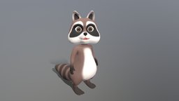 cartoon racoon bear, toon, cute, teddy, panda, racoon, mammal, trash, thief, cartoon, animal, animation, fantasy