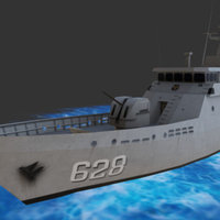 Kri Sampari 628 gamessets, kri, sampari628, modeling, lowpoly, ship