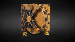 Secure Bunker Door apocalyptic, underground, bunker, fps, post, vault, unreal, survival, mutants, engine, zombies, survive, game, horror