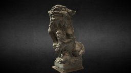 Lion-Statue-036F 大甲鎮瀾宮 lion, statue, photoscan, photogrammetry