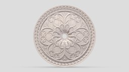 Classic Ceiling Medallion 64 kit, room, exterior, element, ceiling, architectural, ornament, molding, cornice, classic, medallion, gothic, bash, decor, corbel, details, rosette, classical, kitbash, finishes, pilaster, cartouche, acanthus, 3d, design, house, home, decoration, interior, temple