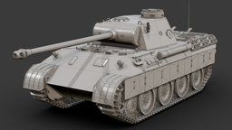 Panther Ausf.D world, base, d, armor, vehicles, mesh, assets, tracks, track, ww2, basemesh, army, desert, german, panzer, tanks, germany, v, metal, tank, ausf, panther, panzerv, worldwar2, ww2weapons, ww2_tanks, tank-military, germanarmy, panthertank, weapon, asset, game, weapons, vehicle, war