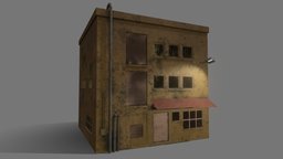 Abandoned House Horror Environment old, substancepainter, substance, house, building, environment