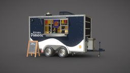 Food Trailer for Ar,Vr and Games food, truck, vehicles, coffee, artwork, trailer, children, icecream, props, artist, marmoset, realism, burgers, artstation, digitalart, streetfood, foodtruck, street-props, substancepainter, modeling, low_poly, 3d, art, texture, pbr, conceptart, model, design, digital, sketchfab, concept, gameready, environment, foodtrucks, digitalclay, foodtralier, 3dsrtist, blooming_animation