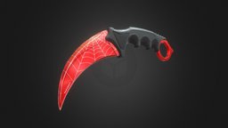 Karambit medieval, melee, sharp, equipment, cut, combat, karambit, substancepainter, substance, knife, military, sword