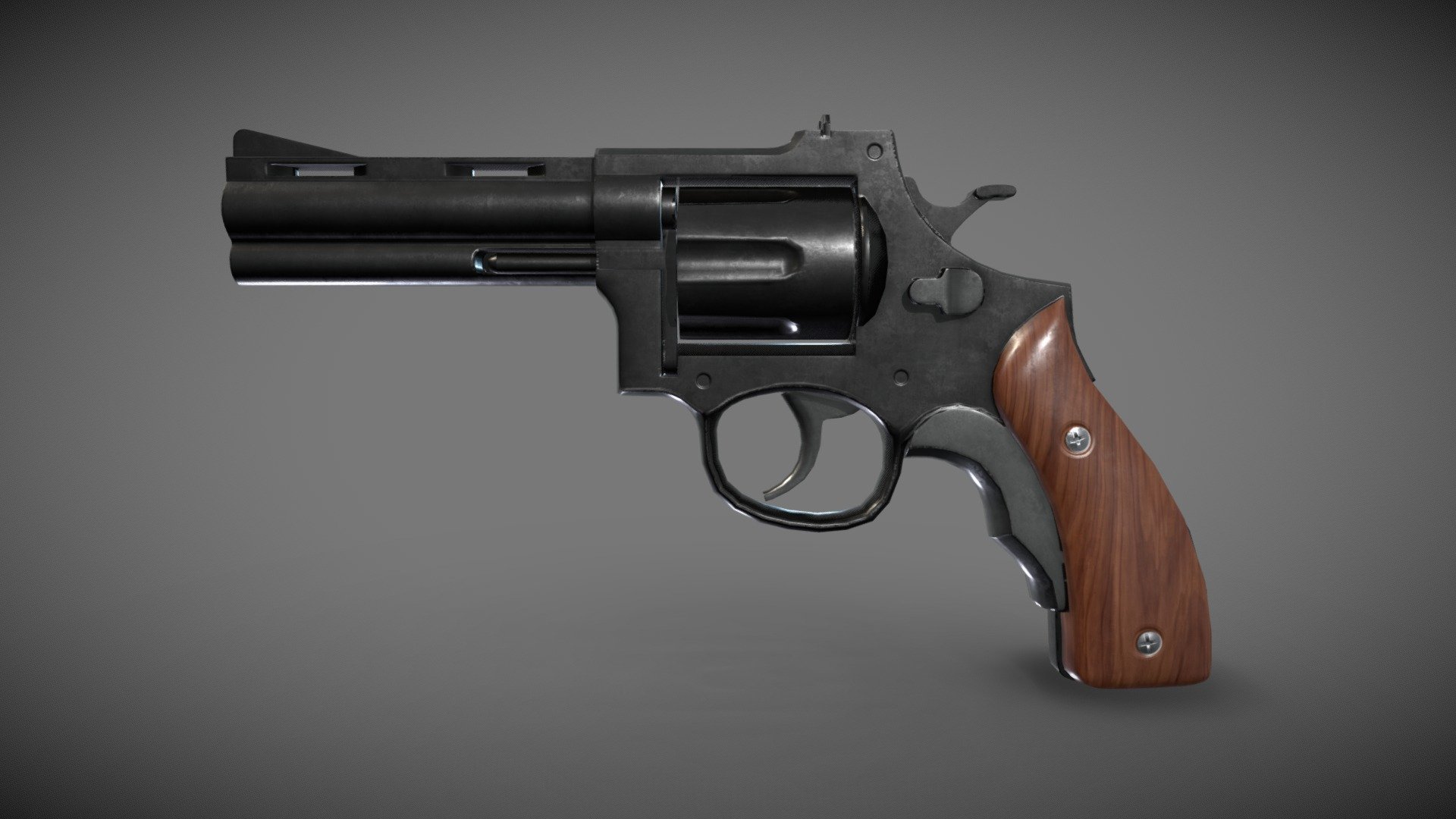 Revolver - Download Free 3D model by Kamesh.Hamare 3d model