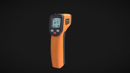 Infrared Thermometer infrared, thermometer, substance, asset, game, blender, lowpoly, gameasset, horror, gameready