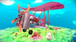 Stylized WW1 Plane dae, cute, japan, worldwar, ghibli, aircraft, engine, ww1, miyazaki, kawaii, totoro, aeroplano, howest, daehowest, diffuseonly, worldwar1, stylized-handpainted, studioghibli, ww1plane, stylized-texture, stylizedart, handpainted, lowpoly, gameart, gameasset, plane, stylized, gameart2021
