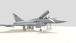 pilot_eurofighter_animation fighter, pilot, eurofighter, jet, airforce, fighter_jet, eurofighter_typhoon