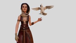 Parrot Girl sculpt, parrot, woman, character, girl, 3d, zbrush