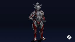 Hildryn Sigrun Skin muscle, museum, warframe, tennogen, substancepainter, blender, scifi, substance-painter, skin, hildryn