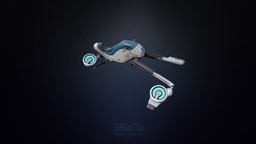 Hover Bike assets, final, subnautica, fox3d