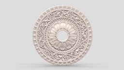 Classic Ceiling Medallion 19 kit, room, exterior, element, ceiling, architectural, ornament, molding, cornice, classic, medallion, gothic, bash, decor, corbel, details, rosette, classical, kitbash, finishes, pilaster, cartouche, acanthus, 3d, design, house, home, decoration, interior, temple
