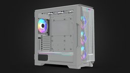Phanteks Eclipse P500A computer, white, gaming, pc, case, gamer, corpus, eclipse, rgb, glass, phanteks, full-tower, p500a