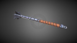 Mace rpg, medieval, melee, handle, mace, metal, weapon, pbr, fantasy, steel