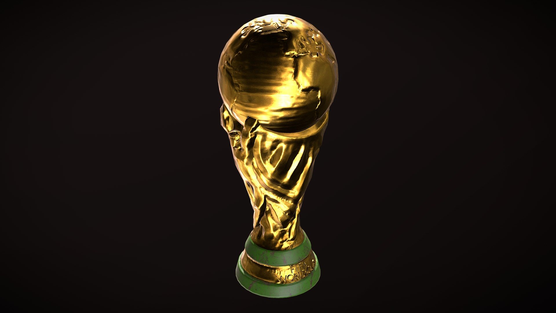 First sculpted 3d model i've done. Sculpting and modeling was in Blender. And textured with Substance Painter. And.. yeah i know the earth look so undetailed. 1/10 geography for me haha.

License: CC BY-SA - World Cup Trophy - Download Free 3D model by waimus 3d model