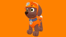 Zuma dog, puppy, patrol, paw, pawpatrol, 3d, download, zuma