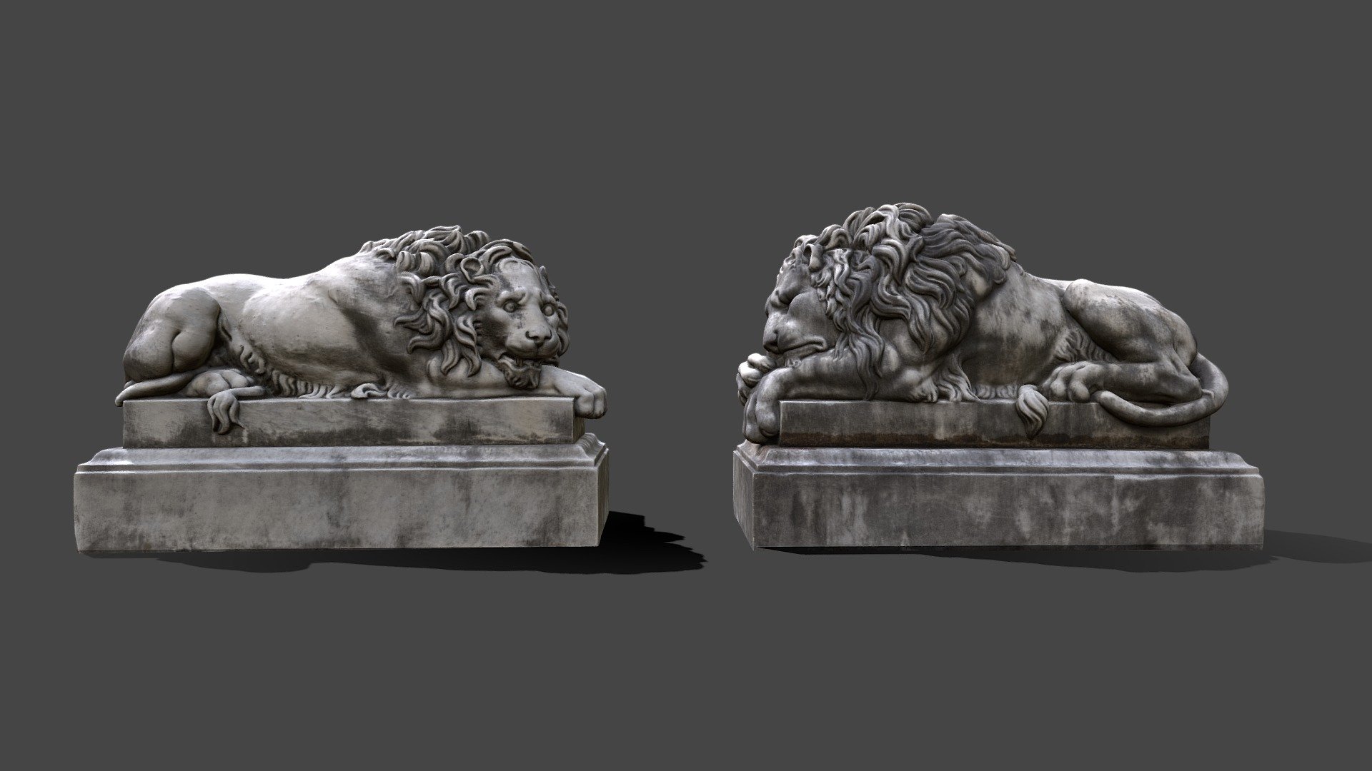These guardian lions are located in the West Garden at the Baltimore Museum of Art. Shot with iphone 12 jpegs. 

Lion 1: 300k polygons, 8k texture

Lion 2: 300k polygons, 8k texture 

Balitmore Museum of Art Collection  - Guardian Lions - Buy Royalty Free 3D model by Taylor (@thoulihan) 3d model