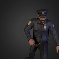 Injured Walk Animation police, beard, cop, fuse, test, walk, animation, 3dmodel, industrial