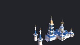 RUSSIAN  ORTODOX CHURCH cathedral, buildings, houses, landmark, religion, game-ready, christianity, architecture, building, church, temple, russian-temple, ortodox-church, ortodox-cathedral