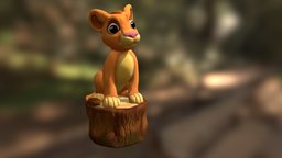 Simba Rei Leão leo, simba, sculptris, rei, chicomatos, gustavorosa