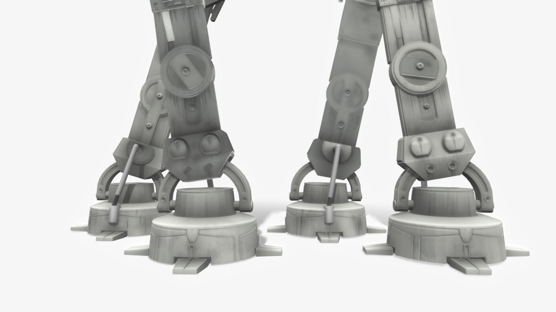 Walks just like it does in the movie, which was hard for me to preserve for sketchfab since the rig is constraint dependent.  Model is fairly accurate.

Please &lsquo;Like' if you like! :) - AT-AT Imperial Walker walks - 3D model by dark0verseer 3d model