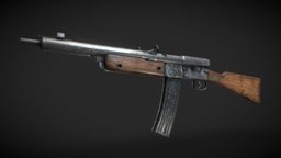 Volkssturmgewehr VG 1-5 rifle, assault, ww2, action, german, shooter, unreal, carbine, firearm, machinegun, metal, machine, worldwar2, submachinegun, thirdperson, weapondesign, substancepainter, weapon, modeling, unity, game, blender, lowpoly, military, wood, gun, history, steel, thirdpersonshooter, noai