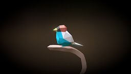 Low Poly Bird madewithblocks, low-poly