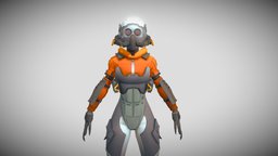 Cyber Assassin Girl Remake assassin, stealth, soldier, cyber, cyberpunk, killer, infiltrator, girl, scifi, female