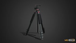 [Game-Ready] Camera Tripod topology, ar, camera, tripod, camera-tripod, low-poly, photogrammetry, 3d, lowpoly, scan, 3dscan, gameasset, gameready, noai, horusbennu