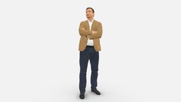 man casual 0531 style, people, fashion, clothes, miniatures, realistic, casual, character, 3dprint, model, man, male