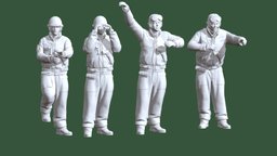 tank crew usa world, rifle, us, ww2, soldier, figure, wwii, miniature, thompson, abrams, sherman, crew, tank, second, soldiers, 2ww, man, usa, sculpture, war