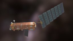 Envisat celestia, spacecraft, earth, 3d, c4d
