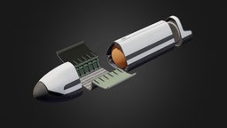 Ashlar Ship Parts spacecraft, ksp, ashlar, scifi, stylized, spaceship