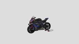 BMW M1000RR bmw, motorbike, speed, motorcycle, speedy, racingbike, m1000, racinggame, racing, gameasset, gameready