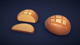 Stylized Bread food, baking, medieval, cartoony, toaster, breakfast, sandwich, bake, baked, supermarket, bread, loaf, toast, bakery, pastry, foods, dough, stilized, baker, pastries, shops, sandwiches, loaf-of-bread, stilised, toasted, sourdough, medieval-prop, breads, food-and-drink, breadroll, cartoon, pbr, shop, gameready, bakery-products, bakeryshop, bread-loaf, loafofbread, bakery-goods