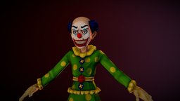 Creepy Clown clown, uv, circus, fun, creepy, doll, killer, stylised, sinister, slasher, smile, charcter, terror, charactermodel, gamecharacters, horrorgame, funfair, carneval, ennemy, horrorgamecharacter, charactermodeling, game, gameart, conceptart, gameasset, monster, characterdesign, halloween, villain, horror, evil, funnycharacters, clownkillsyou, slasherhorror, clowncreepy, creepydoll