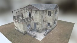 Small House 01 lowpoly, house, gameready