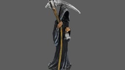 The Death devil, death, bone, dead, creepy, grave, scary, statue, ripper, rip, fantasy, halloween, tomb, horror
