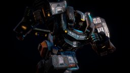 LOW POLY MECH warhammer, mech, soldier, future, robotic, cyberpunk, transformers, mecha, cyborg, warframe, evangelion, charactermodel, pacificrim, cybernetic, lowpolymodel, anthem, character, lowpoly, scifi, robot, rigged, realsteel