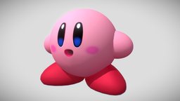 Kirby Sketch sketch, quick, kirby, close-up, texture, model, simple, kirbyandtheforgottenland, forgottenland