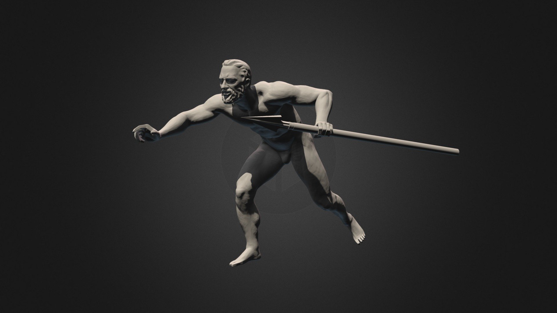 WIP from my sculpture project on three-dimensional transposal of Michelangelo's Battle of Cascina 3d model