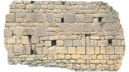 Medieval Wall Scan 02 castle, medieval, old, real, realisic, realisim, photoscan, photogrammetry, 3d, blender, pbr, model, scan, house, modular, wall