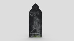 Castle Door 05 Low Poly Realistic gate, castle, wooden, dungeon, retro, medieval, unreal, era, antique, rusted, ready, gothic, prison, jail, middle, realistic, old, fortress, engine, age, real, aged, unity, game, 3d, pbr, low, poly, church, door