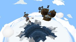 Attention! Ugly Mug Whale. Thar she blows! comic, cartoonish, airship, aircraft, maelstrom, pirateship, pirate-style, pirateschallenge, cartoon, pirate, sea, pirates