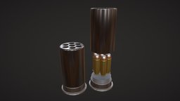 1 Gauge 500 Magnum Hornets Nest Shell nest, insert, 500, shell, firearm, ammo, firearms, gauge, high-poly, round, chamber, cartridge, magnum, blender3dmodel, 50cal, gimp28, shotgun, 1, guns, 127mm, highcaliber, hornets