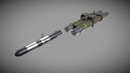 Missile Launcher BGM-71D TOW-2 X2 missile, airplane, fighter, army, explode, equipment, anti, force, attack, aircraft, fire, jet, tank, launcher, rocket, tow, anti-tank, rocketry, pilon, bgm, weapon, military, air, helicopter, 71d, bgm-71d