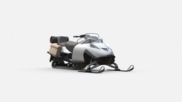3d model Snowmobile Green green, transportation, winter, action, visualization, sports, adventure, outdoor, snowmobile, recreation, off-road, asset, game, 3d, vehicle, model, animation