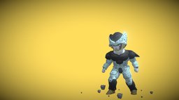 Cell Junior cell, throwing, dragonball, dragonballz, rock, anime, celljunior, rock-throwing